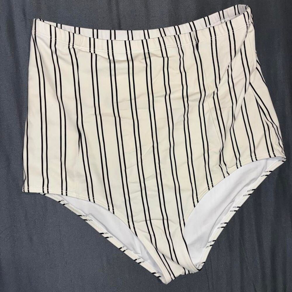 Reef Women's White and Cream Bikini-and-tankini-bottoms